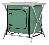 campingskåp Rieux 60 x 50 x 60 cm alu/polyestergrönt