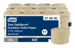 Tork Toalettpapper OptiServe® Coreless Natur T7 24 rullar