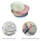 Tallrik i Vetehalmfiber | Set om 4 22,3 cm Nedbrytbara Friska Tallrikar/Matplattor/Menyplattor, Mikrovågsugn & Diskmaskinsäker Porslin - BPA-fri &