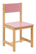 Stol "Classic" i furu & trä 29x29cm rosa - Antik rosa - Atmosphera inredningsskapare