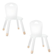 Set med 2 barnstolar Vit Atmosphera for kids