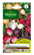 VILMORIN Blandning av runda rädisafrön olika färger