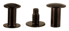 Skruvnitar Bokbindare Skruv 10 mm Svart SET 50 st DIY