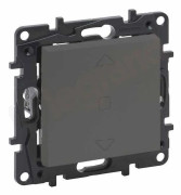 Legrand tryckknapp för rullgardiner Legrand Niloe Step 863443 6ax stål