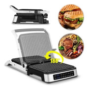 ZEEGMA Multifunktions elektrisk grill - 2100 W - Non-stick plattor - Justerbar termostat - Droppskål