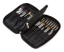 Kosmetikväska Sminkborste Organizer Makeup Artist Väska Funktionell Kosmetikväska Sminkväska för Resor & Hemgåva