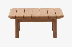 Kave Home - Turqueta soffbord tillverkat av massivt teakträ, 70 x 70 cm, 100%. Fsc - Brun - Soffbord utomhus - Från Homeroom
