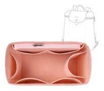 EverToner For Longchamp Le Pliage Ryggsäck Filttyg Insatsväska Organizer Smink Handväska Organizer Resor Innerväska Pink