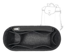 EverToner For Longchamp Le Pliage Ryggsäck Filttyg Insatsväska Organizer Smink Handväska Organizer Resor Innerväska Deep Grey