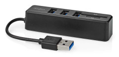 USB-hubb | 1x USB-A | 3x USB A hona | 5-Port port(s) | USB 2.0 | USB ström | SD & MicroSD