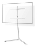 Golvstativ | 49 - 70 " | Maximal skärmvikt som stöds: 40 kg | V-shape Design | Anti-tip rem | Snäpplås | Aluminium / Stål | Vit