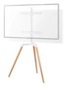 Golvstativ | 50 - 65 "" | Maximal skärmvikt som stöds: 35 kg | Scandinavian Design | Roterbar | Anti-tip rem | Snäpplås | Aluminium / Stål | Vit
