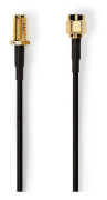 Antennkabel | RP SMA Hane | RP SMA Hona | Guldplaterad | 50 Ohm | Enskaligt skydd | 1.00 m | Rund | PVC | Svart | Label