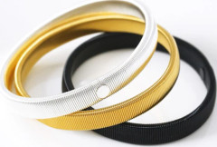 3-pack Unisex Skjorta Ärmar Metall Armband Håller Upp Strumpeband Elastisk