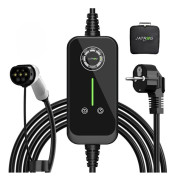 JATRHG EV-laddare 15M 3,6KW-1,5KW 16A|13A|10A|8A Typ 2 Bärbar elbilsladdningskabel Omkopplingsbar ström EV-laddare