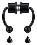 Falsk Näsring Hoop Magnetisk Septum Näsring Hästsko Rostfritt Stål Falsk Falsk Näs Septum Ringar Icke-Piercade Clip On Näs Hoop Ringar