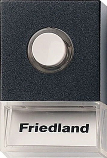  FRIEDLAND Tryckknapp D723Z Pushlite svart belyst