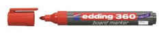 Whiteboardpenna EDDING 360 Röd, torksäker, konisk, 10st