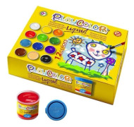 PLAYCOLOR - Set med 12 krukor BASIC flytande gouachefärg - 40 ml. assorterade färger TU Sortiment