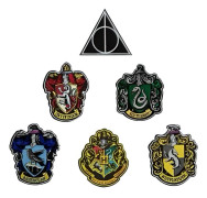 HP Crest patch deluxe set of 6 + iron on
