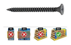 Fästskruvar för metall Placoplatre - GENERISK - Kartong med 1 000 st - Ssf 3,5 X 25 Fosfaterad