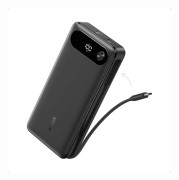 Anker Power Bank (20K 87W Built-In USB-C Cable) - Black PowerBank - Svart - 20000 mAh