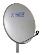Schwaiger SPI992011, 37,8 dBi, 5 - 90°, Grå, Gjuten aluminium, Plast, Stål, 72 cm, 820 mm