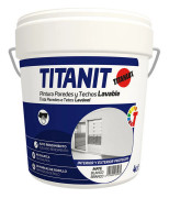 Måla Titanlux Titanit 029190004 Tak Vägg Tvättbar Vit Matt 4 L