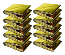 10 st Outdoor Nödblanket Vattentät Rymd Gardin