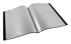 Pärm med 20 polypropylenfickor A4 Svart
