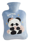 1 st plysch handvärmare, sammet, 2L, pandamönster