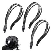 3 Stora Cykelband, Bagage Spännare Klämma Gummiband Krokar