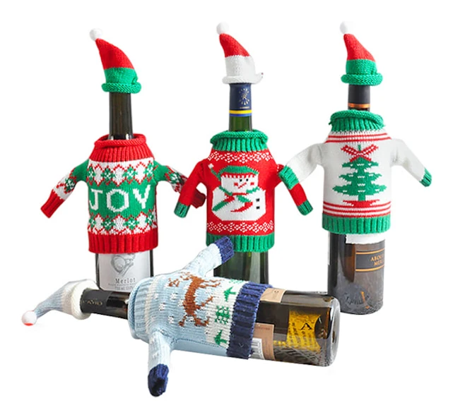 4-pack julvinflaskskydd, 11*16cm