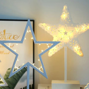 LED-stjärnlampa 29 cm med glödlampa