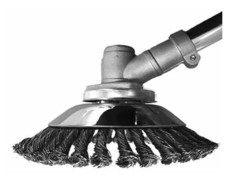 Borsttrimmerborsthuvud, runt borsttrimmerborste, 15 cm trådhuvud ogräsrensning, gräsklippare, borsttrimmertillbehör