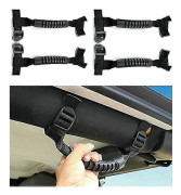 4 st. Rullbågsgrepp, Grepphandtag, För Jeep Wrangler (svart)