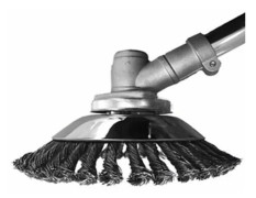 Borsttrimmerborsthuvud, runt borsttrimmerborste, 15 cm trådhuvud ogräsrensning, gräsklippare, borsttrimmertillbehör