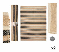 Carpet Gift Decor White Brown Black 180 x 240 cm 92 x 16 x 20 cm (2 Units)