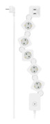 Hama 00223190, 1,4 m, inomhus, Typ F, Typ F, Vinklad, Vit
