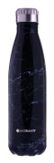 Thermal bottle black marble