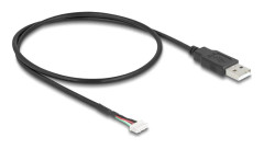 Delock - USB intern till extern adapter - 5-stifts terminalblok till USB (hane) - 60 cm - svart