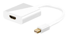 Goobay 67882, 0,1 m, Mini DisplayPort, HDMI typ A (standard), Hankontakt, Honkontakt, Guld