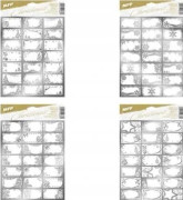MFP papper BN presentklistermärken silver 200x300mm/21 st 8885930