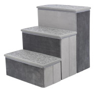 Trixie Stairs with storage space, 34 × 45 × 50 cm, grey