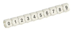Brady SCNC-23 0-9, Svart, Vit, Nylon, 50 styck, 5,9 mm, 8,5 mm