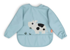Done By Deer Haklapp med ärm Tiny Farm (Blue)