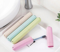 4-pack Reseförvaringsfodral för tandborste Bärbar Reseförvaringshållare för tandborste Plasttandborstebehållare Skyddande Omslag för Resor, Camping, Hem, Skola, Buss