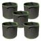 5-pack 2 Gallon Växtodlingspåsar Trädgårds Tygkrukor Luftning Kraftig Tjock Nonwoven med Handtag[qb]
