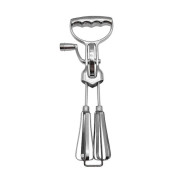 Hand Crank, Handheld Double Head Stainless Steel Rotating Whisk