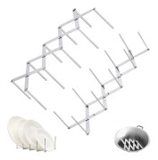 2-pack Lock Rack Skelettställ Grythållare i Rostfritt Stål